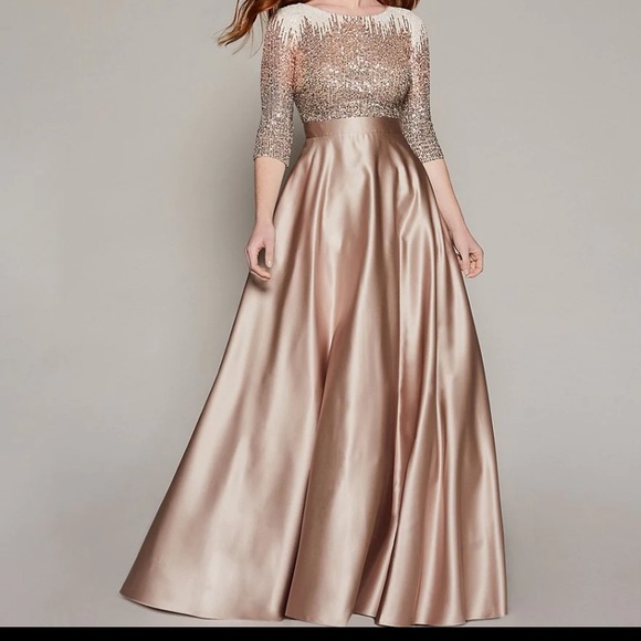 Betsy and Adam Quinn Embellished Sequin Ballgown - Picture 7 of 14